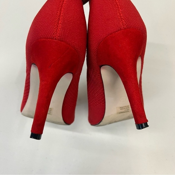 MIA McKinley Red Sock Boots Booties Size 8.5 - Picture 6 of 10
